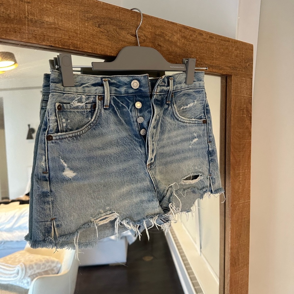 Agolde distressed shorts